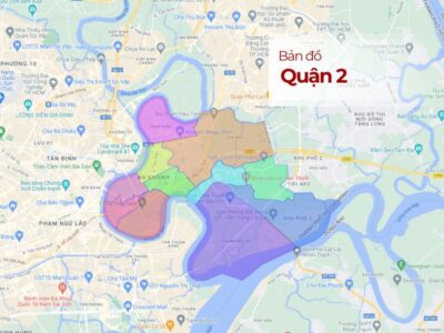 Bản đồ hành chính Quận 2 TP.HCM [Cập nhật mới nhất]