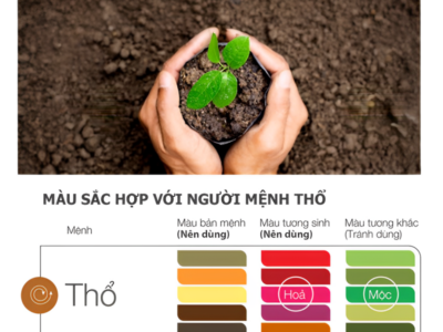 Mệnh Thổ hợp màu gì? Lời khuyên phong thủy cho mệnh Thổ