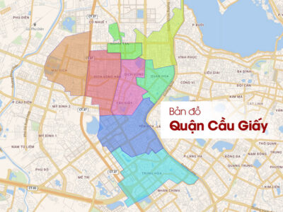 Bản đồ hành chính quận Cầu Giấy Hà Nội chi tiết