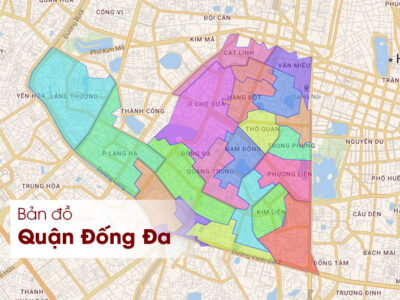 Bản đồ hành chính quận Đống Đa Hà Nội [Mới nhất]