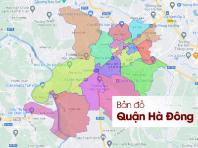 Bản đồ hành chính quận Hà Đông Hà Nội chi tiết