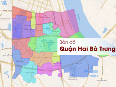 Bản đồ hành chính quận Hai Bà Trưng Hà Nội [Mới nhất]