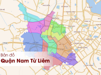 Bản đồ hành chính quận Nam Từ Liêm Hà Hội [Mới nhất]