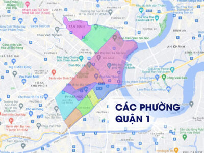 Quận 1 có bao nhiêu phường? Các tuyến đường Quận 1