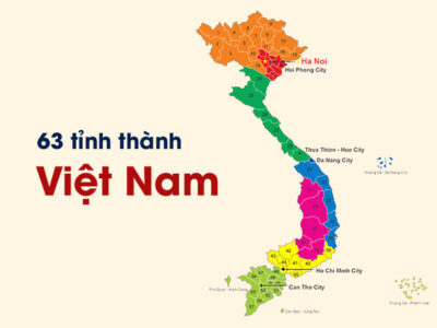 Danh sách 63 Tỉnh thành Việt Nam cập nhật mới nhất 2025